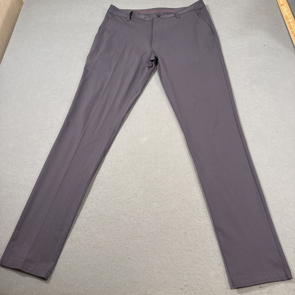 PANTS GOLF SKINNY RHONE MEN 33X32 CommuterPerformance 100541 GRAY EUC
